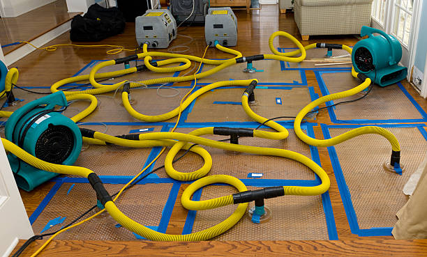 Professional Storm Water Damage Restoration technician working in Barrington, NJ